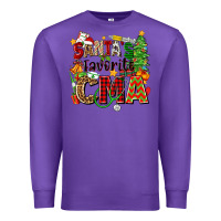Purple santa's favorite cma Premium Sweatshirt - Zillion Design Studio