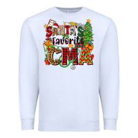 White santa's favorite cma Premium Sweatshirt - Zillion Design Studio