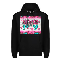 Black never give up Premium Hoodie - JahusDesignShop