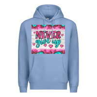 Colony Blue never give up Premium Hoodie - JahusDesignShop