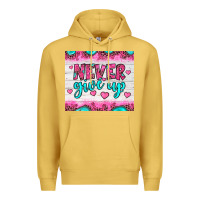 Antique Gold never give up Premium Hoodie - JahusDesignShop