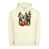 Pigment Pistachio western christmas cows and cactuses Urban Hoodie - AdoDesignShop