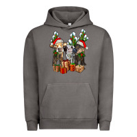 Pigment Tornado western christmas cows and cactuses Urban Hoodie - AdoDesignShop