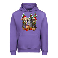 Tulip western christmas cows and cactuses Urban Hoodie - AdoDesignShop