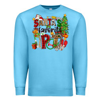 Ocean Blue santa's favorite pt Premium Sweatshirt - Zillion Design Studio
