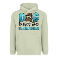 Matcha dog kisses fix everything Heavyweight Hoodie - MaliasSmallBusiness
