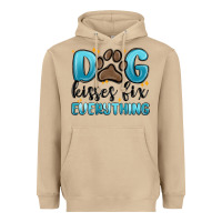 Mushroom dog kisses fix everything Heavyweight Hoodie - MaliasSmallBusiness