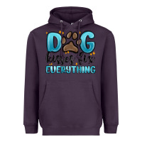 Plum dog kisses fix everything Heavyweight Hoodie - MaliasSmallBusiness