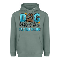 Sage dog kisses fix everything Heavyweight Hoodie - MaliasSmallBusiness
