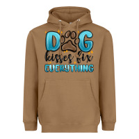 Toasted Coconut dog kisses fix everything Heavyweight Hoodie - MaliasSmallBusiness