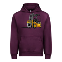 Mauve Wine forklift Urban Hoodie - Artiststas