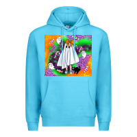 Ocean Blue cute ghost halloween tumbler Premium Hoodie - BundleAndBundleShop