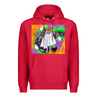 Cardinal cute ghost halloween tumbler Premium Hoodie - BundleAndBundleShop