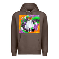 Coffee cute ghost halloween tumbler Premium Hoodie - BundleAndBundleShop