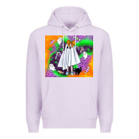Lilac cute ghost halloween tumbler Premium Hoodie - BundleAndBundleShop
