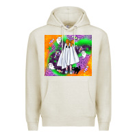Oatmeal Heather cute ghost halloween tumbler Premium Hoodie - BundleAndBundleShop