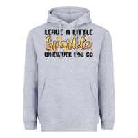Heather Grey leave a little sparkle wherever you go Heavyweight Hoodie - MaliasSmallBusiness