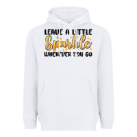 White leave a little sparkle wherever you go Heavyweight Hoodie - MaliasSmallBusiness