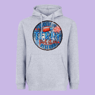 Heavyweight Hoodie back it up terry put it in reserve
