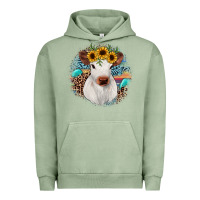 Pigment Oil Green western calf Urban Hoodie - JahusDesignShop