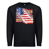 Black baseball american flag Premium Sweatshirt - texasbilliewilder