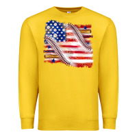 Lemon baseball american flag Premium Sweatshirt - texasbilliewilder