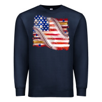 Navy baseball american flag Premium Sweatshirt - texasbilliewilder
