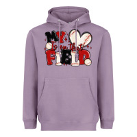 Lavender my heart is on that field baseball Heavyweight Hoodie - MaliasSmallBusiness