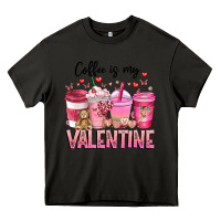 Asphalt Coffee Is MY Valentine Heavy Core Tee - CowhideDigitalArt