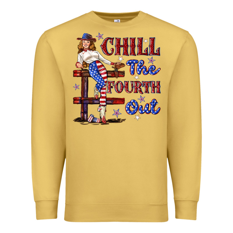Chill The Fourth Out 4th July Premium Sweatshirt by texasbilliewilder | Teevron
