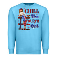 Ocean Blue chill the fourth out 4th july Premium Sweatshirt - texasbilliewilder