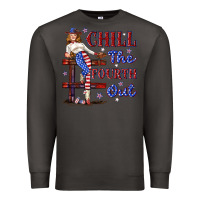 Smoke chill the fourth out 4th july Premium Sweatshirt - texasbilliewilder