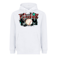 White baseball mom Heavyweight Hoodie - MaliasSmallBusiness
