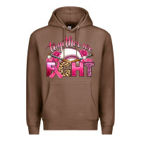 Chestnut breast cancer together we fight with baseball Premium Hoodie - Artiststas