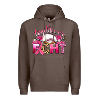 Coffee breast cancer together we fight with baseball Premium Hoodie - Artiststas
