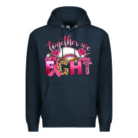 Navy breast cancer together we fight with baseball Premium Hoodie - Artiststas