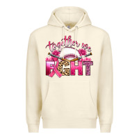 Breast Cancer Together We Fight With Baseball Premium Hoodie | Teevron