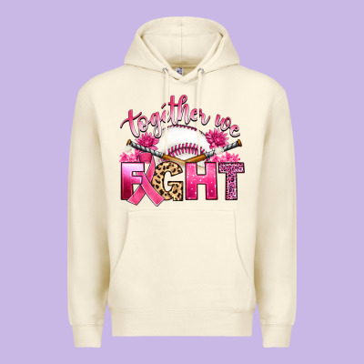 Breast Cancer Together We Fight With Baseball Premium Hoodie Designed By Artiststas