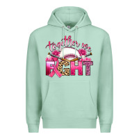 Seafoam breast cancer together we fight with baseball Premium Hoodie - Artiststas
