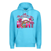 Ocean Blue breast cancer together we fight with baseball Premium Hoodie - Artiststas