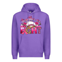 Purple breast cancer together we fight with baseball Premium Hoodie - Artiststas