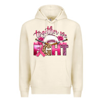 Tofu breast cancer together we fight with baseball Premium Hoodie - Artiststas