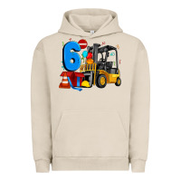 Pigment French Oak forklift birthday six Urban Hoodie - Artiststas