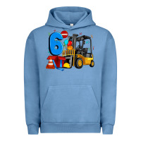 Pigment Pebble Blue forklift birthday six Urban Hoodie - Artiststas