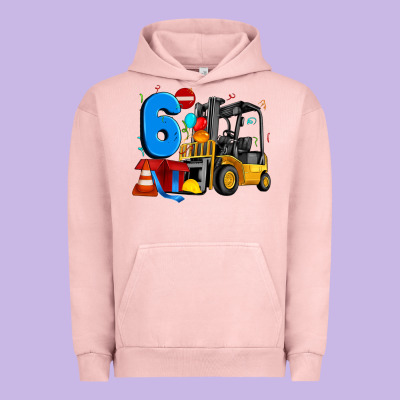 Forklift Birthday Six Urban Hoodie Designed By Artiststas