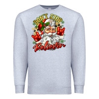 Heather Grey dont stop believin Premium Sweatshirt - Zillion Design Studio
