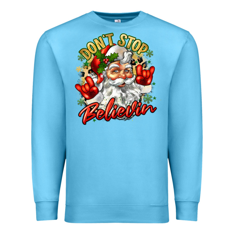 Dont Stop Believin Premium Sweatshirt by Zillion Design Studio | Teevron