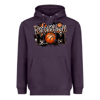 Plum basketball mom Heavyweight Hoodie - MaliasSmallBusiness