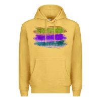 Antique Gold Green Purple Cyan Colored Triple Brush Strokes Premium Hoodie - Bettercallsaul