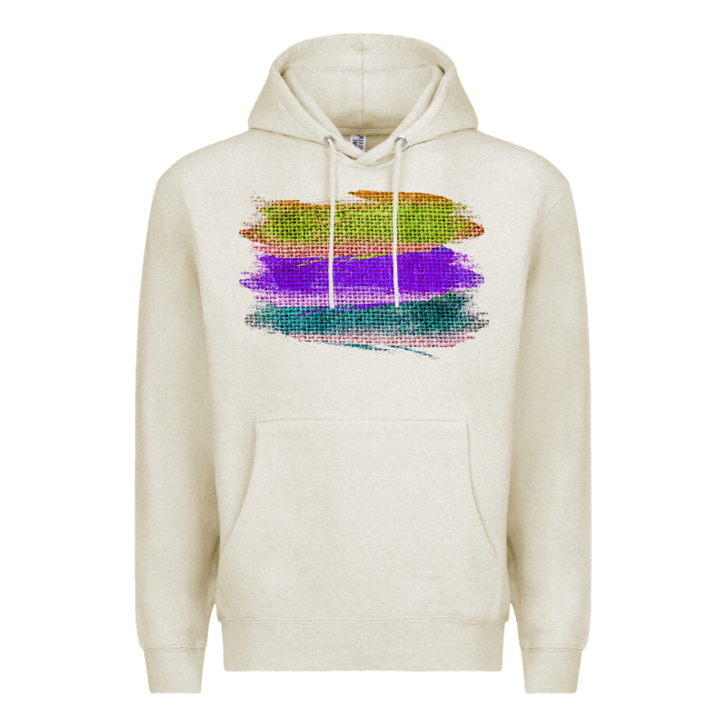Green Purple Cyan Colored Triple Brush Strokes Premium Hoodie by Bettercallsaul | Teevron